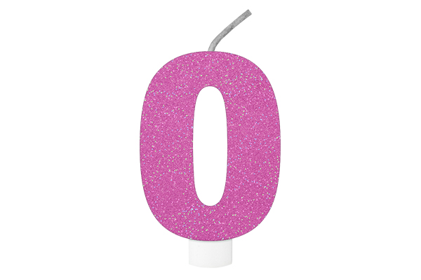 VELA DE ANIVERSÁRIO BRILHANTE N.0 ROSA 
