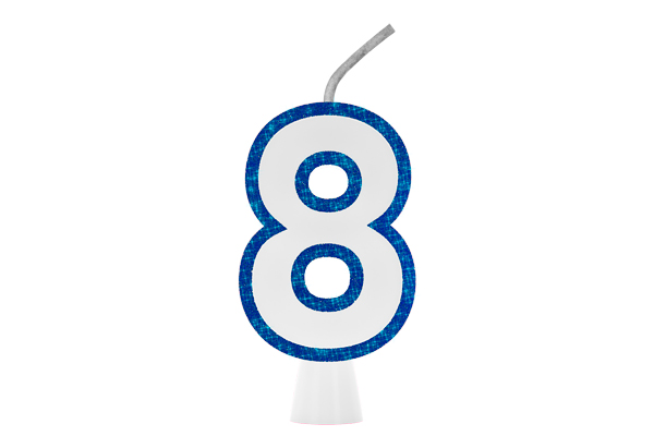 VELA BIG SPECIAL BRANCA  AZUL N.8 