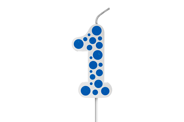 VELA BIG POA BRANCA AZUL N.1 